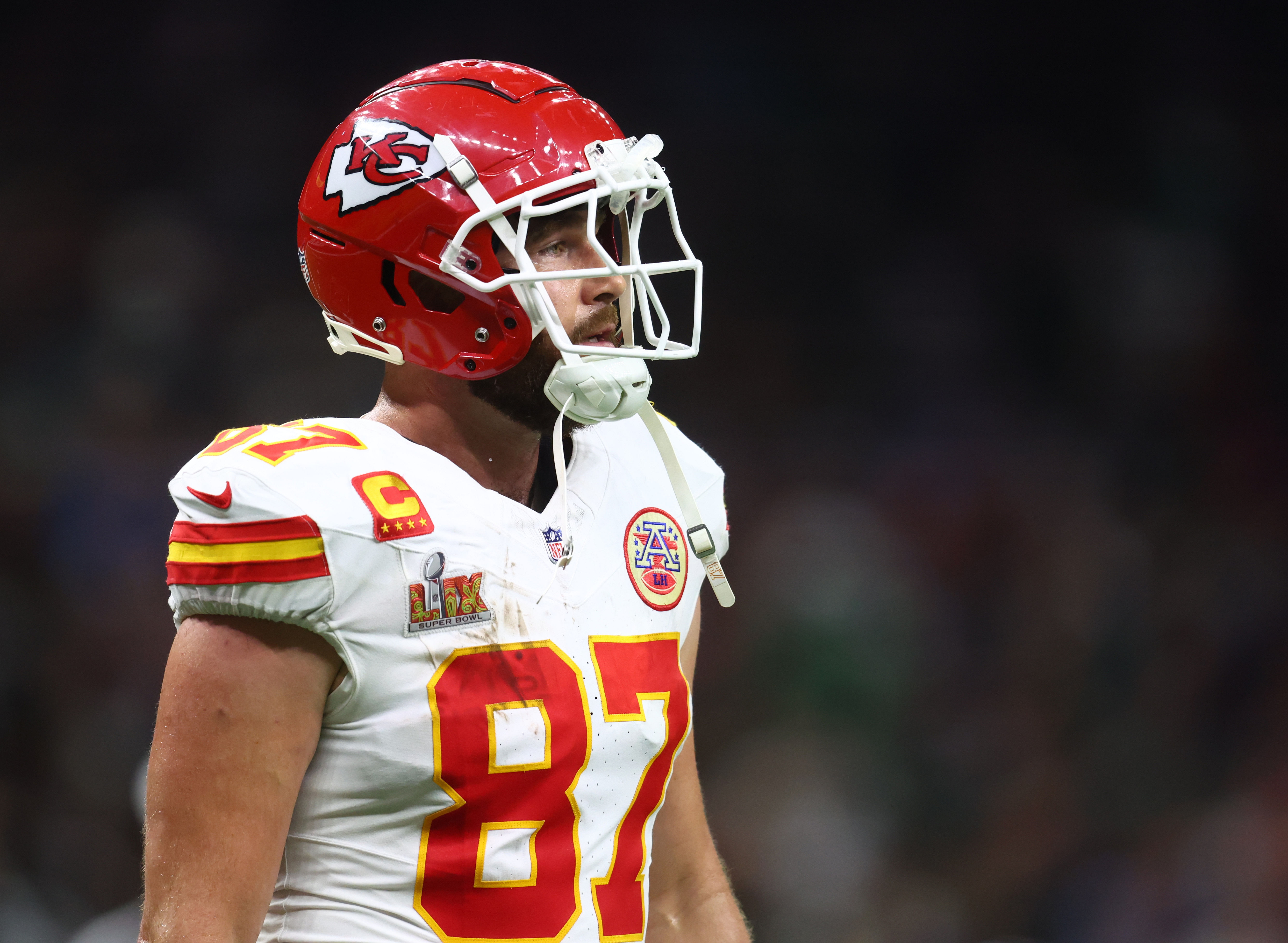 NFL: Super Bowl LIX-Kansas City Chiefs TE Travis Kelce - Source: Imagn